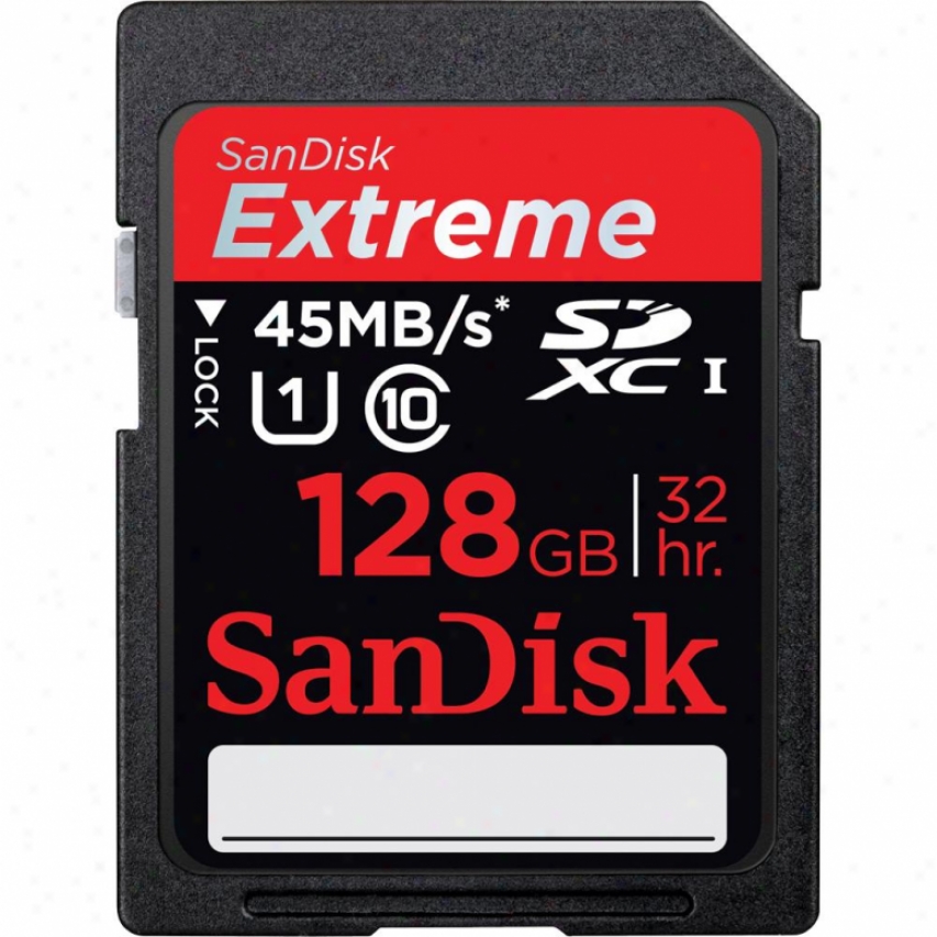 Sandisk Extreme 128gb Sdxc Uhs-i Class 10 Memory Card - Sdsdrx3-128g-a21