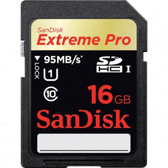 Sandisk Extreme Pro 16gb Sdhc Uha-i Flash Memory Card - Sdsdxpa-016g-s7