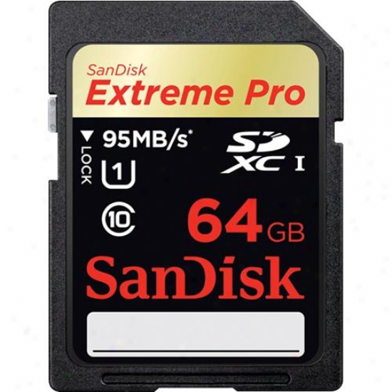 Sandisk Extreme Pro 64gb Sdxc Uhs-i Flash Memory Card - Sdsdxpa-032g-a75