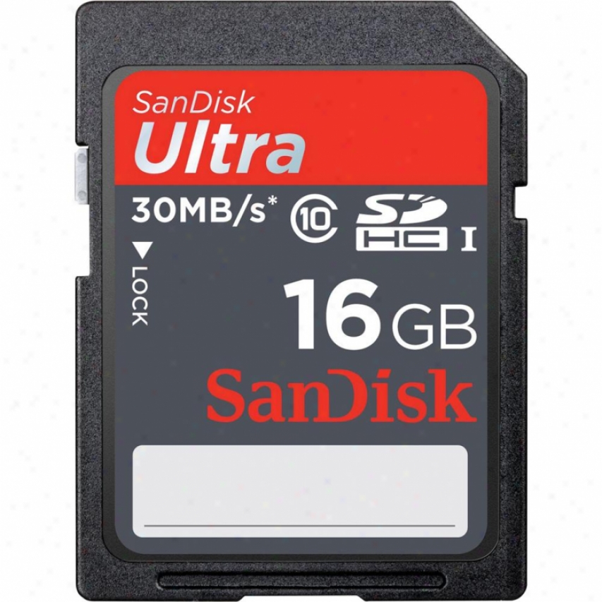 Sandisk Sdsdu-016g-a11 16gb Ultra Sdhc Class-10 Memory Card