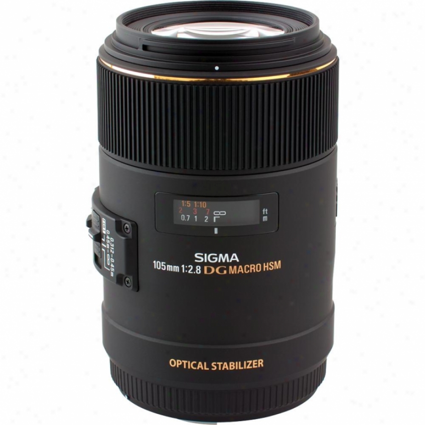 Sigma 105mm F2.8 Ex Dh Os Hsm Macro Lens For Nikon Dslr Cameras