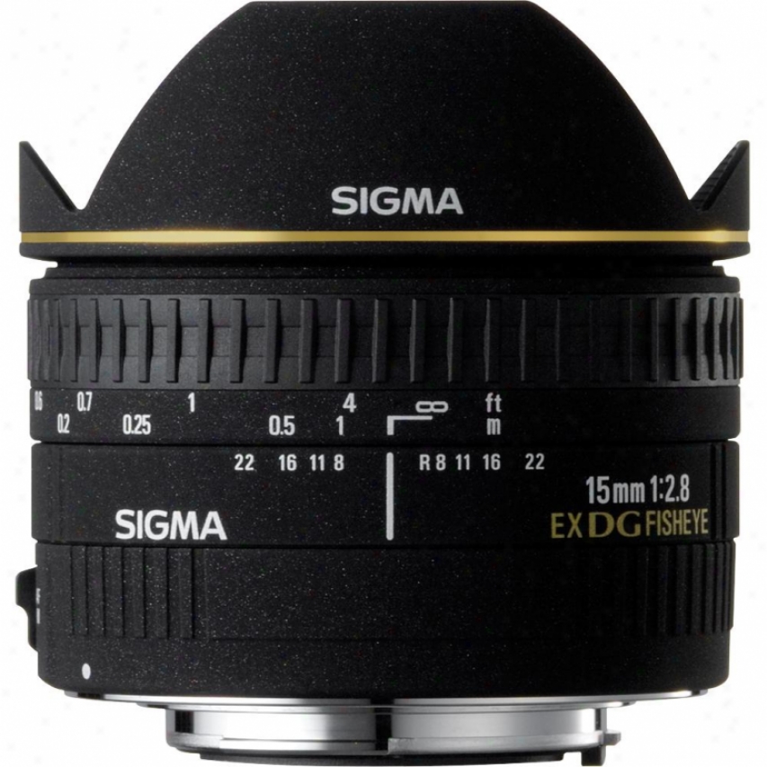 Sigma 15mm F2.8 Ex Dg Diagonal Fisheye Lens For Nikon Dslr Cameras