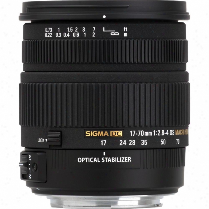 Sigja 17-70mm F/2.8-4 Dc Macro Os Hsm Lens For Nikon Digital Slr Na177-0os