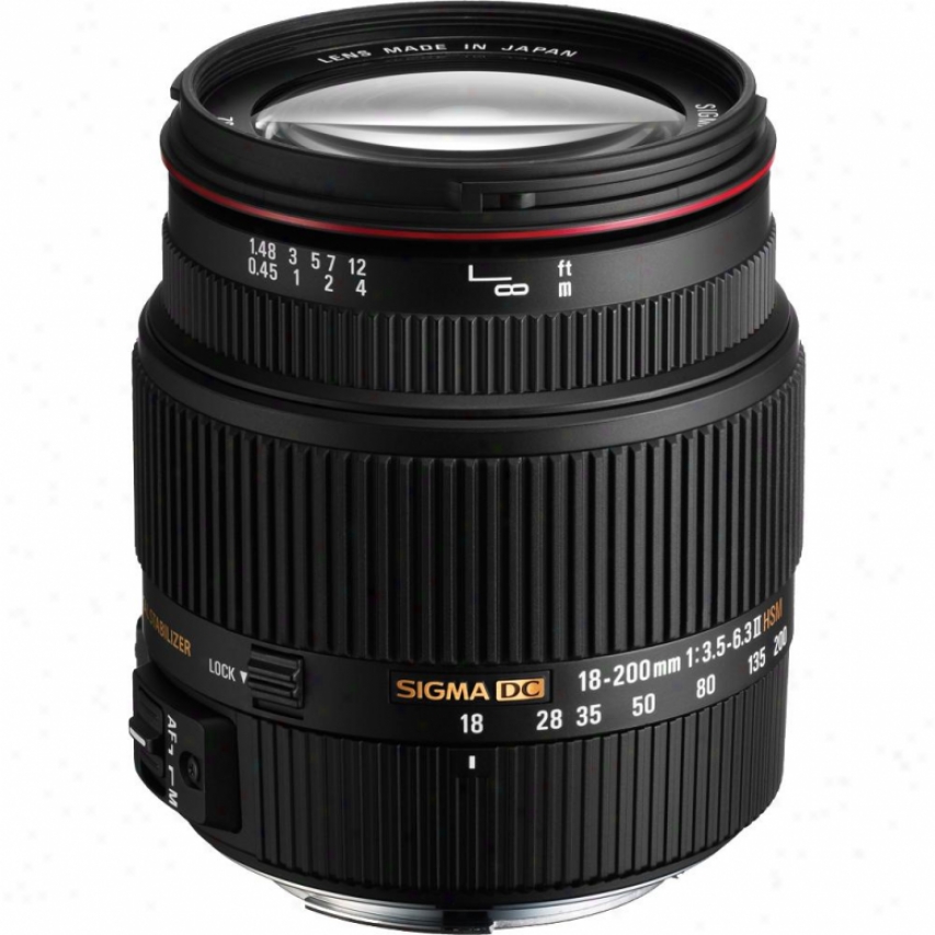 Sigma 18-200mm F3.5-6.3 Ii Dc Os Hsm Lens For Canon D-slf