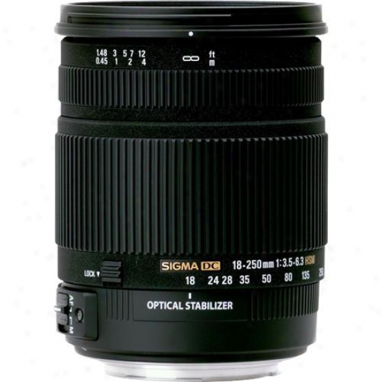 Sigma 18-250mm F/3.5-6.3 Dc Os Hsm Lens For Nikon Digital Slr Na18-250mm