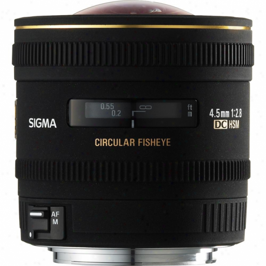 Sigma 4.5mm F2.8 Ex Dg Hsm Circular Fisheye Lens For Sony Dslr Cameras