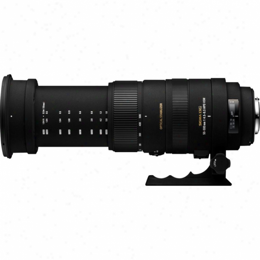 Sigma 50-500mm F4.5-6.3 Apo Dg Os Hsm Telephoto Zoom Lens For Sony Dslr Cameras