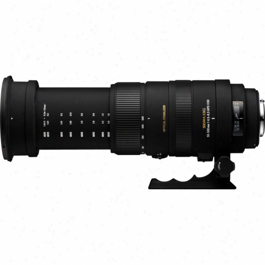 Sigma 50-500mm F/4.5-.3 Dg Os Hsm Lens For Nikon Digital Slr Na50-500mm