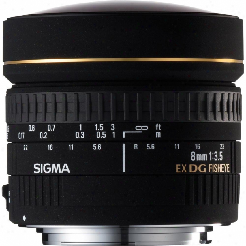 Sigma 8mm F3.5 Ex Dg Round Fisheye Lens For Nikon Dslr Cameras