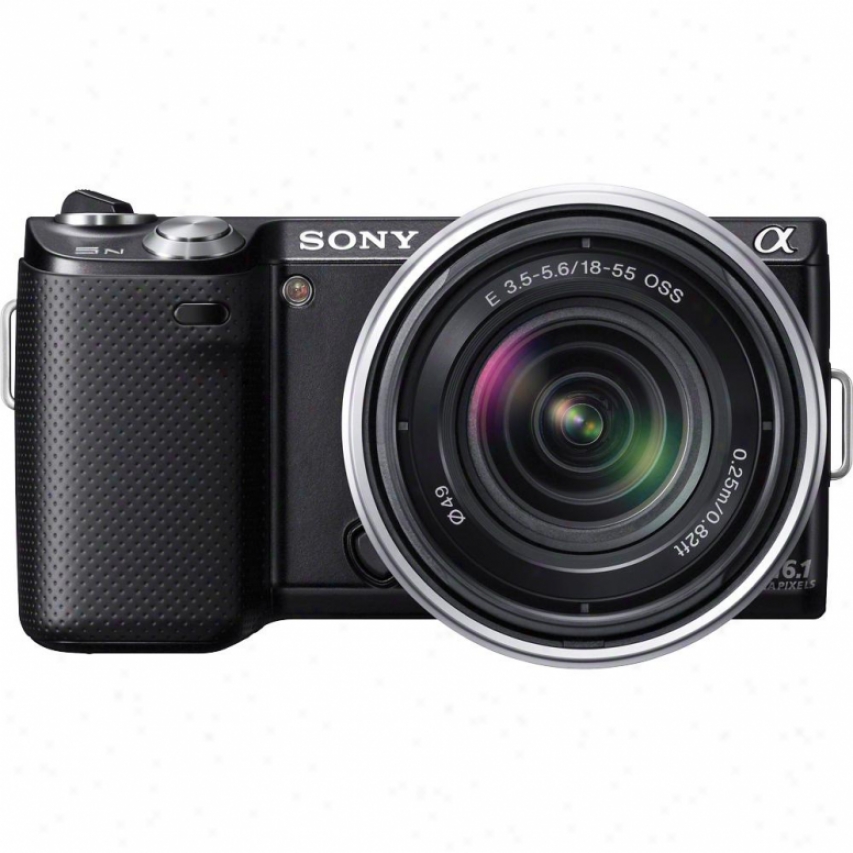 Sony 16.1 Megapixel Alpha Nex-5n Digital Camera Body W/ 18-55mm Lens - Black