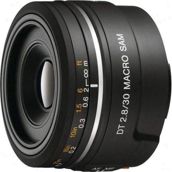 Sony 30mm F/2.8 Dt&reg; Sam Macro Lens - Sal30m28