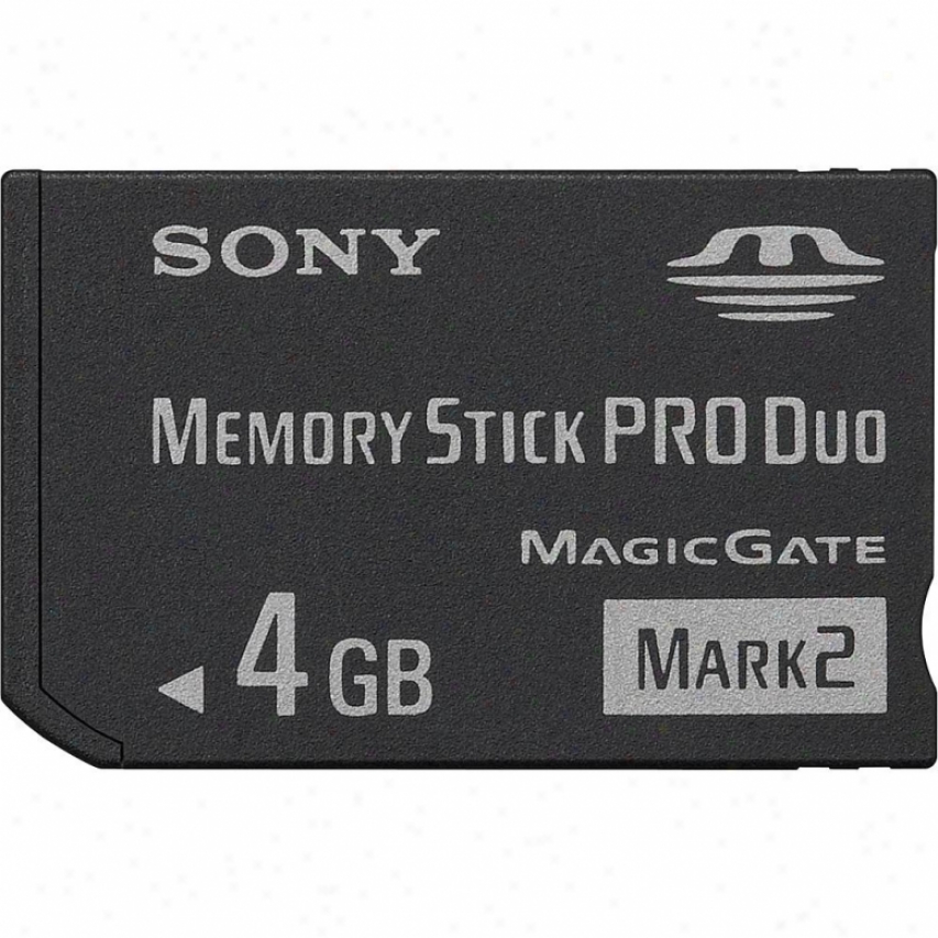 Sony 4gb Memory Stick&reg; Pro Duo Mark 2 Media - Msmt4g/tq