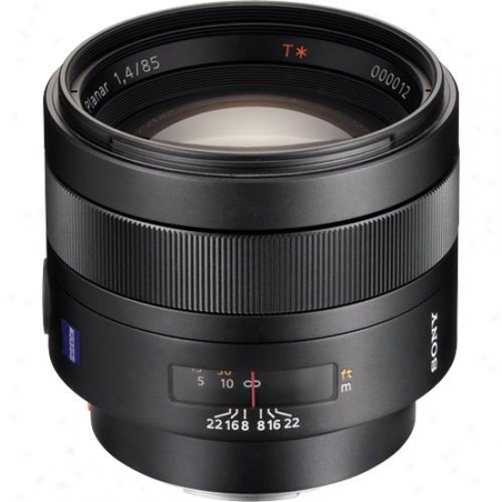 Sony 85mm F/1.4 - Carl Zeiss Planar T Telephoto Lens Sal-85f14z