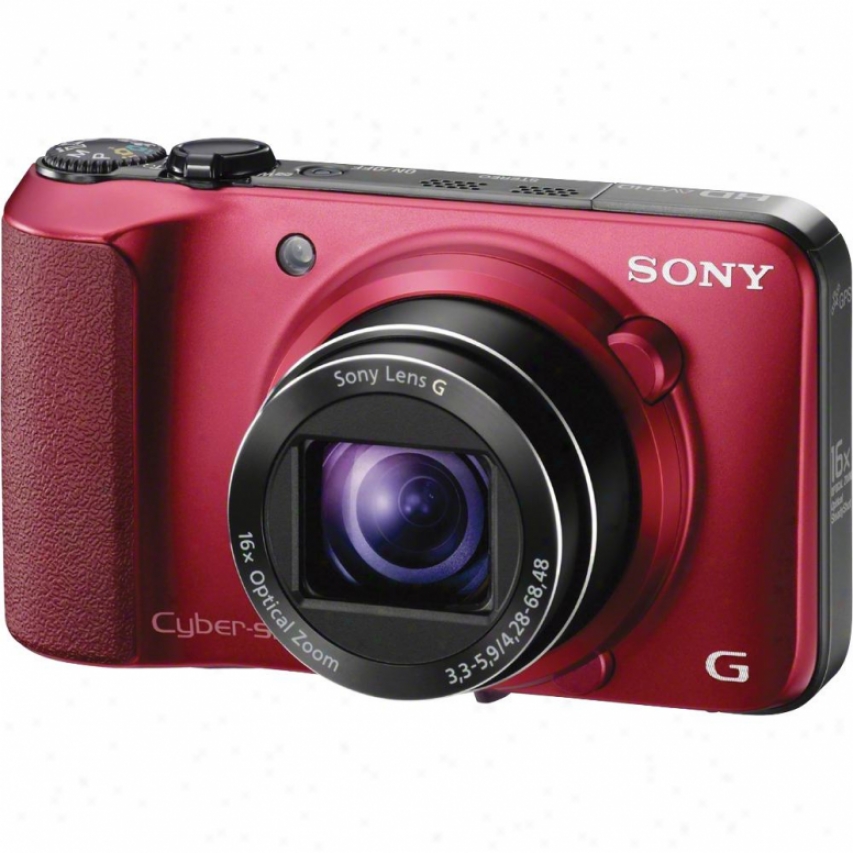 Sojy Cyber-shot&reg; Dsc-hx10/vr 18 Megapixel Digital Camera - Red