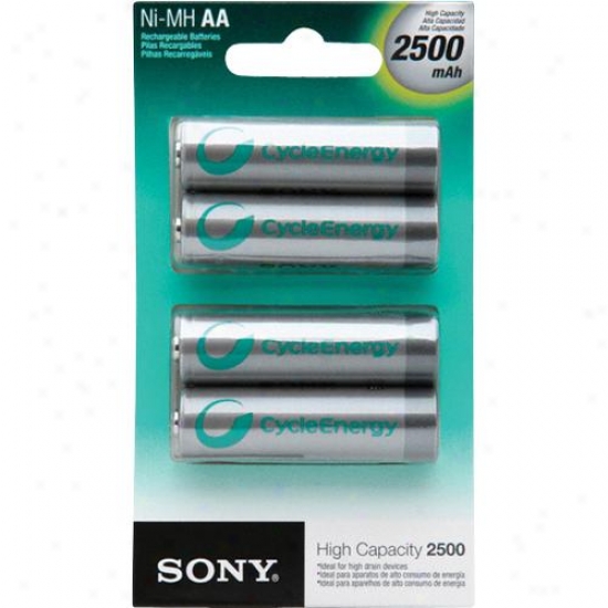 Somy Cycleenergy Rechsrgeable Aa Batteries - 4-pack - Nhaab4en