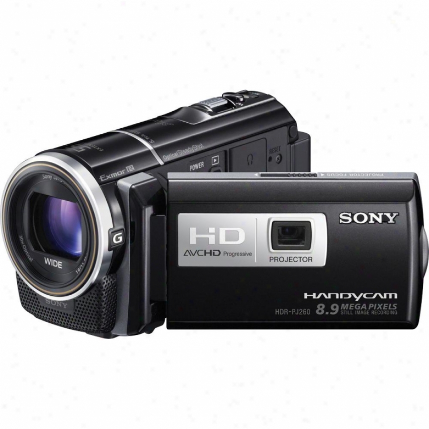 Sony Hdr-pj260v 16gb Full Hd Camcorder With Schemer - Black