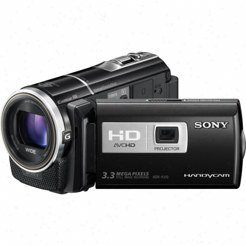 Sony Open Box Hdr-pj10 16gb Loud Hd Camcorder With Projector