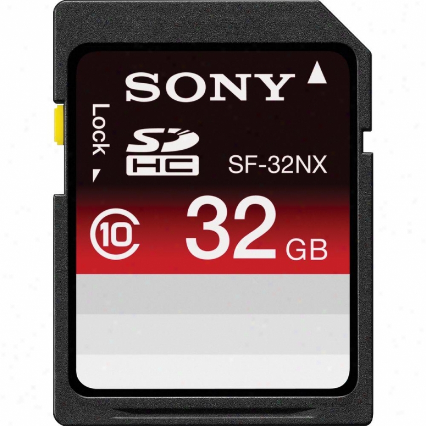Sony Sf-32nx 32gb Sdhc Class 10 Flash Memory Card
