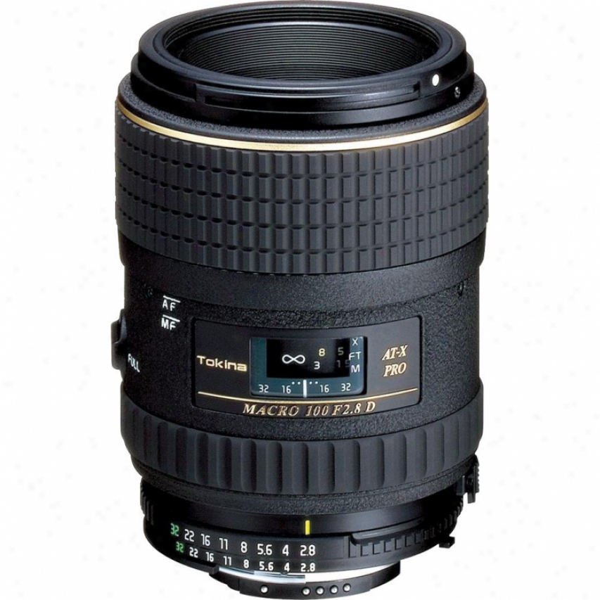 Tokina At-x 100mm F/2.8 Pro D Madro Lens For Canon Eos Atx100mdc