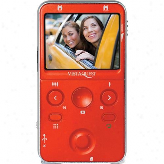 Vistaquest Digital Video Camcorder--red