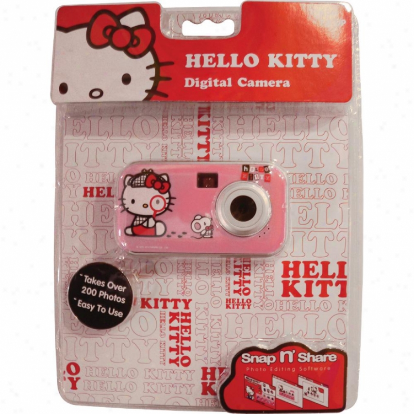 Vivitar Helloo Kitty Digital Camera Kit - Pink 94009