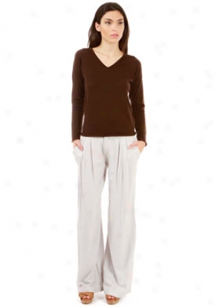 388 California Cashmere Brown Cashmere Sweater Wtp-202003-br-xs