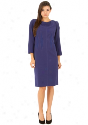 Alberta Ferretti Purple Detailed Dress Dr-v041166-pur-46