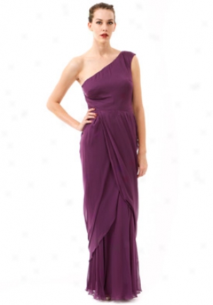 Alberta Ferretti Purple Long Sikl Chiffon Prepare Dra0460115pur44