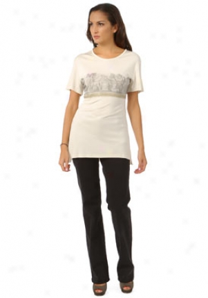 Alberta Ferretti White Printed Top Wtp-a07010124-wh44