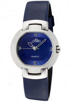 Alto Women'd Blue Dial Blue Genuine Leather 70371