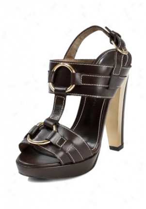 Barbara Bui Brown High Heel Leather Sandals P5340va-tdm-41