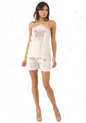 Barbara Bui Pure Embroidered Top Wtp-p1415sdg-ec38