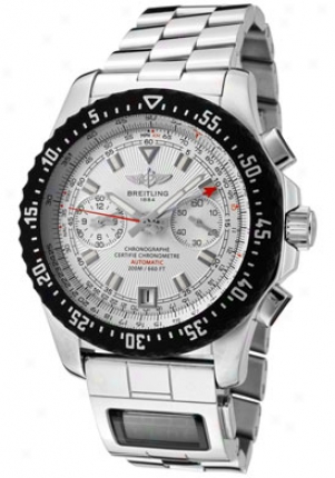 Breitling Men's Professional Automatic Mechanical Chrono /quartz Silver Dial Stainless Steel A8017412/b999