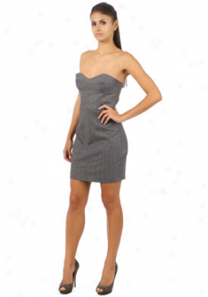 Brian Reyes Grey Top Stitched Corset Dress Dr-f9-3112-grey-6