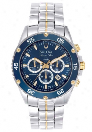 Bulova Men's Navy Syar Chronograph 98h37