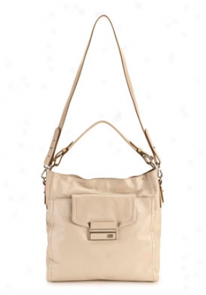 Calvin Klein Stone Beige Faxu Leather Shoulder Bag Chbln0753/stnbeige