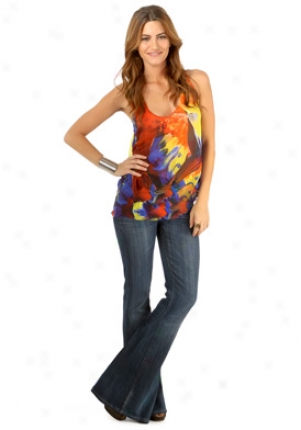 Camilla Multicolor Silk Top Wtp-ibs1p1f-i-redml