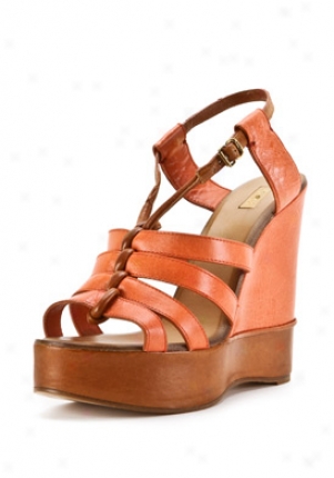 Chloe Coral Leather Wedges Ch16052-288-coral-39