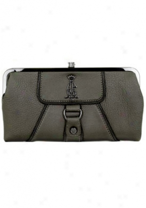 Christian Audigier Women's Zahara Gunmetal Pvc Opera Clutch Czzzah7915/gunm