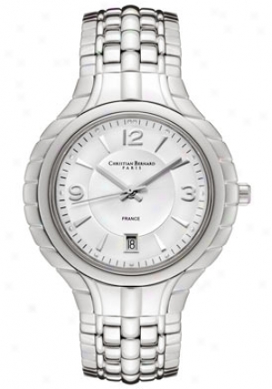 Christian Bernard Men's Silver Dial Stainless Steel Ma5368af