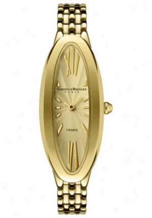 Christian Bernard Women's Fairy Llght Yellow Gold Tone Stainless Steel Nt2231fd