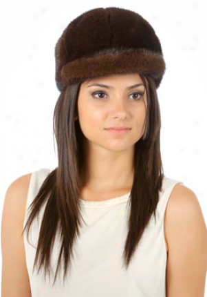 Contrariah Brown Faux Fur Hat Color-br-m