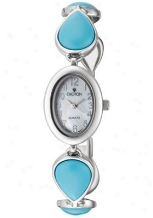 Croton Women's Silver And Turquoise Cn207060tqm