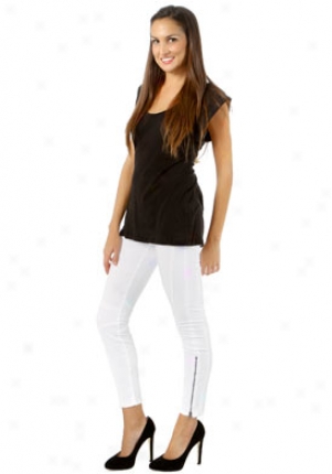 Current/elliott White Skinny Leg Zip Jeans Je-00162049-wh-28