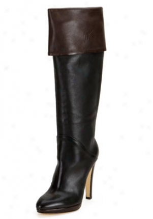 Giuseppe Zanotti Black Leather Boots 156019-blkbrw-41