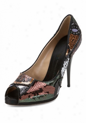 Giuseppe Zanotti Multicolor Sequjn Detailed Pumps I86005-brown-40