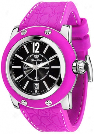 Glam Rock Women's Miami Black Dial Purple Silicon Gr30019ppf