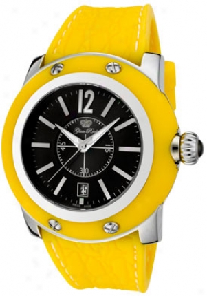 Glam Rock Women's Miami Charcoal Dial Yellow Silicon Gr30018yyf