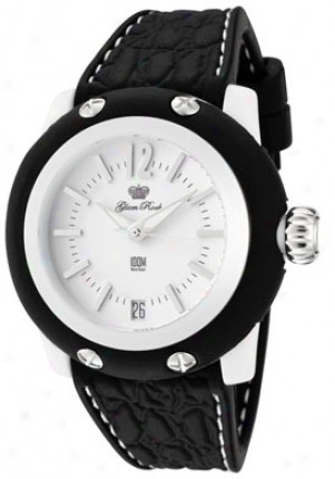 Glam Rock Women's Miss Miami Beach White Dial Black Silicon Gr23007