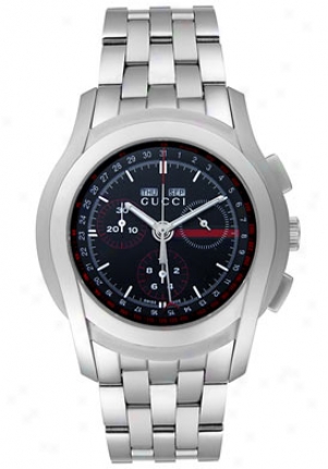 Gucci Men's 5505 Xl Chronograph Stainless Steel Ya055206